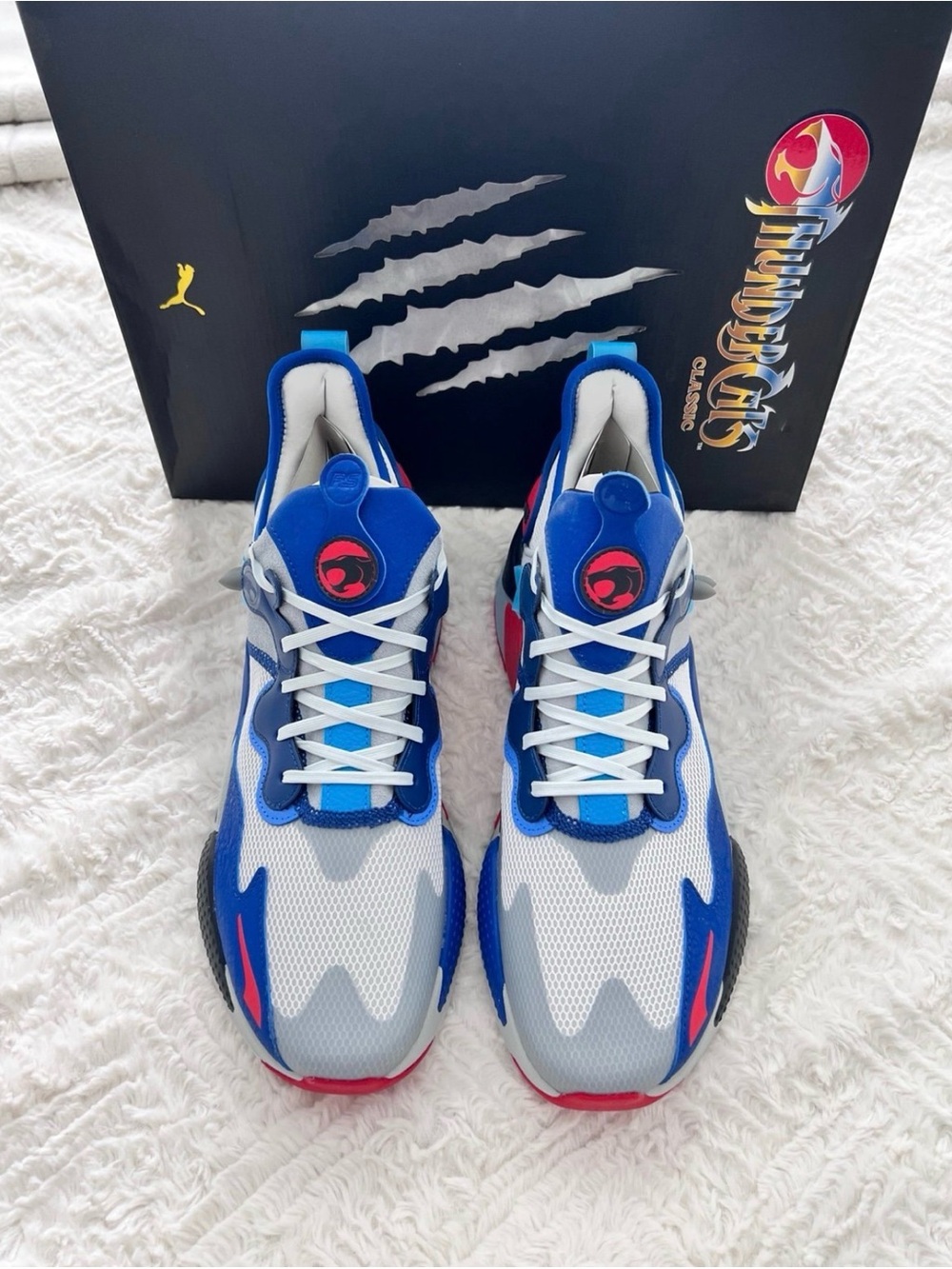 Puma Thundercats Men's Blue/White with Red Accents Sneakers